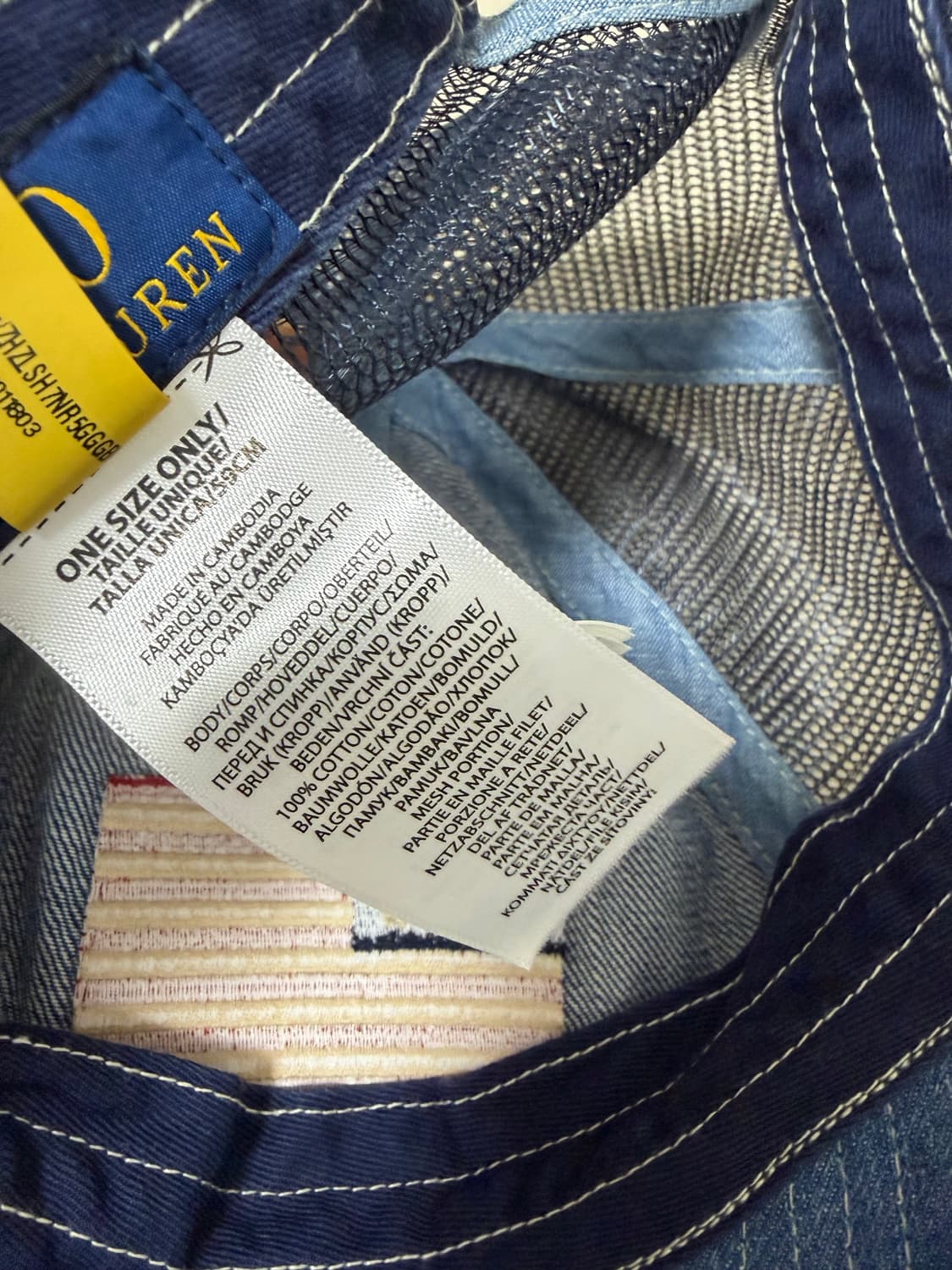 폴로 메쉬 볼캡 모자 rrl 상품이미지6