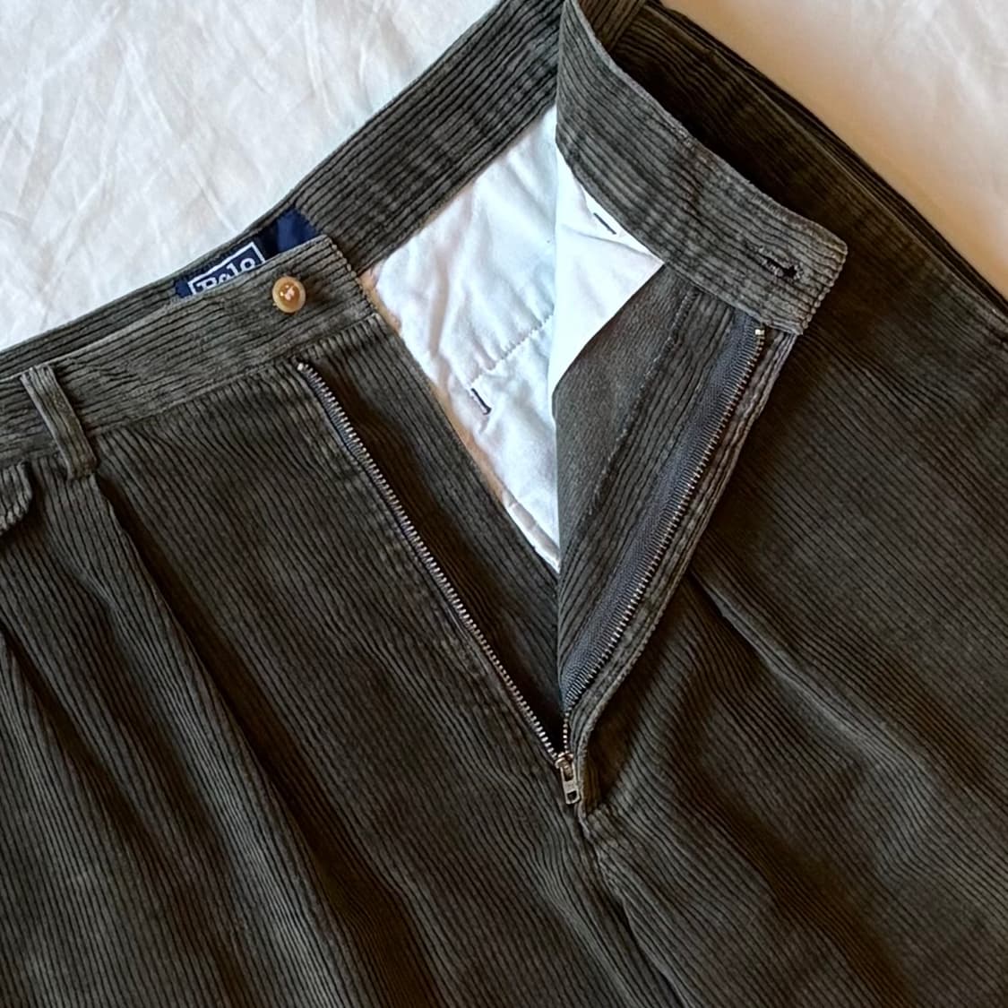 [ 30 ] 90s 폴로 랄프로렌 OG 투턱 코듀로이 커프 팬츠 상품이미지4