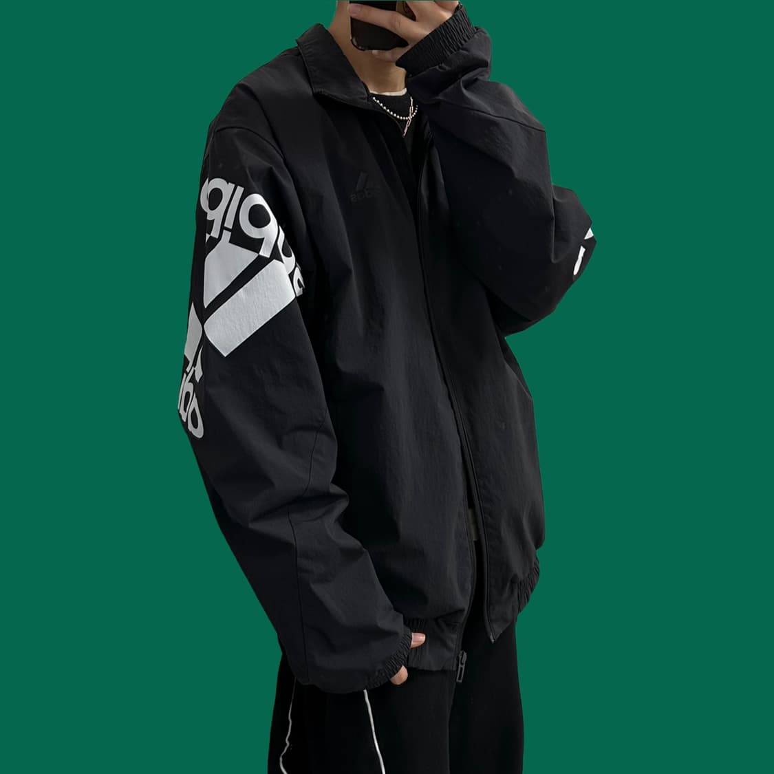 아디다스 스펠아웃 우븐 바람막이 자켓 상품이미지6