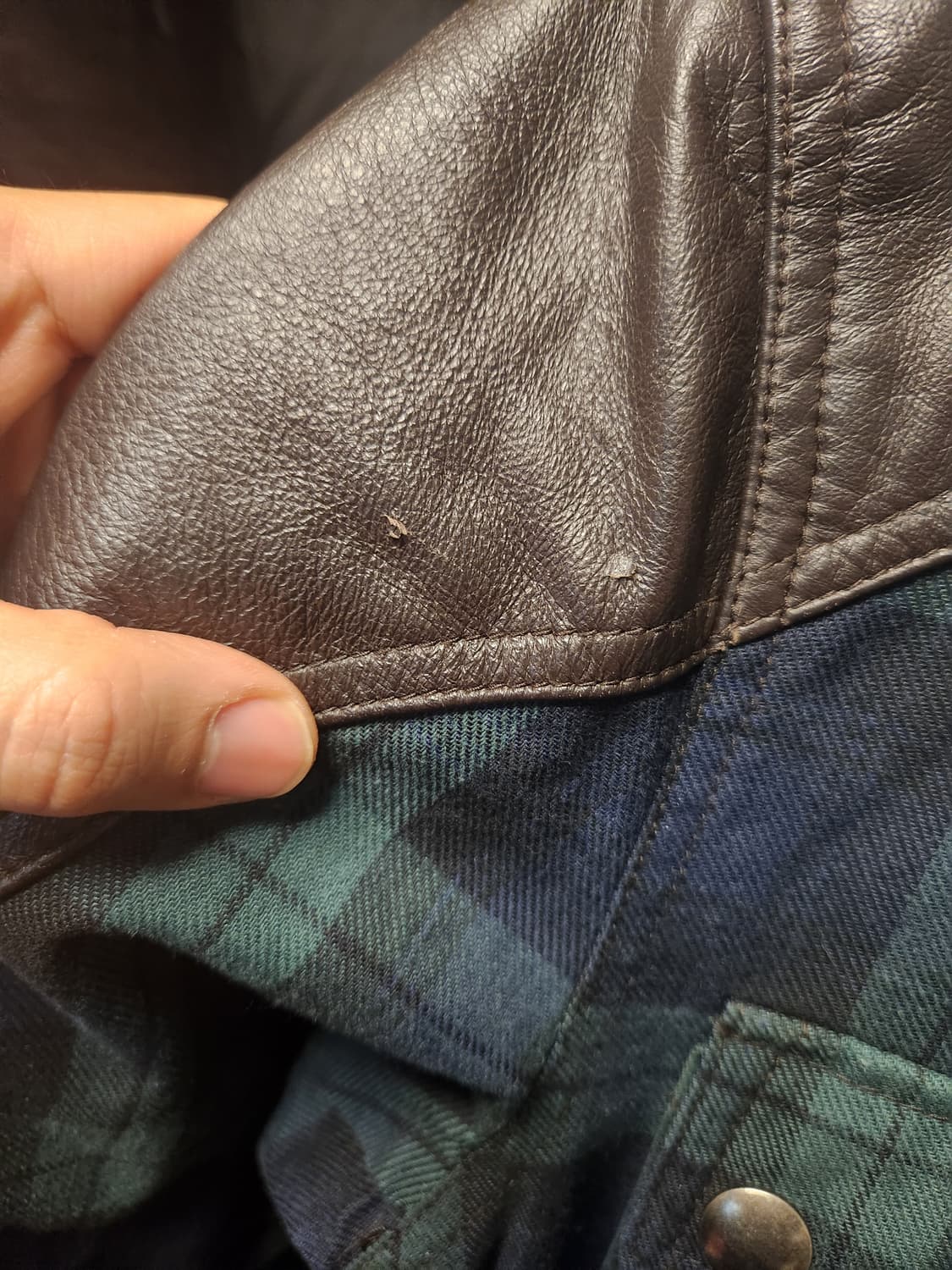 모런지(Morunge) 윌리엄 타탄체크 벨티드자켓 46 상품이미지4