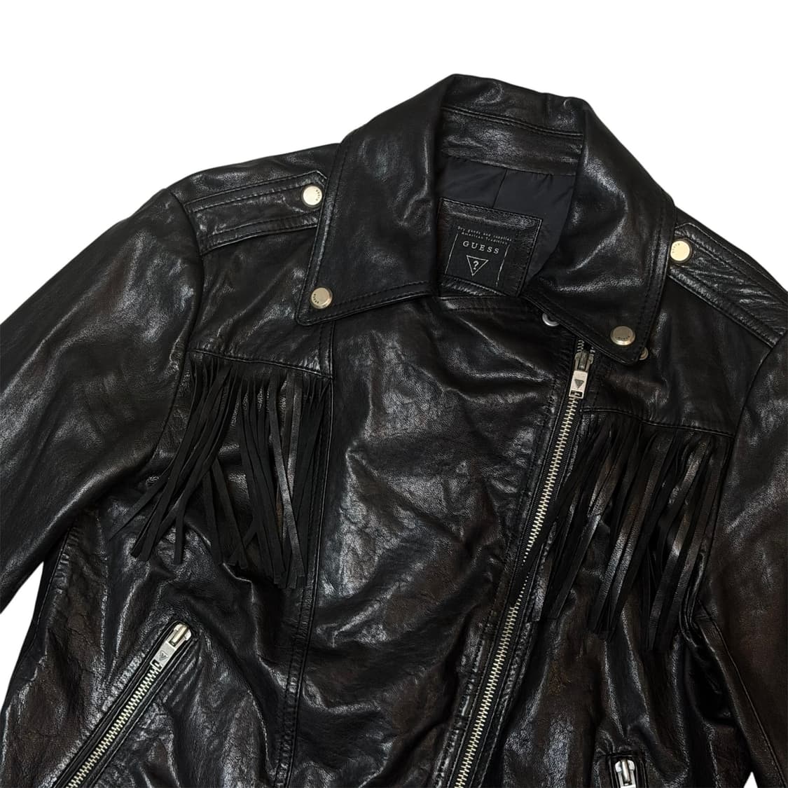 10s GUESS 웨스턴무드 프린지 양가죽자켓 상품이미지4