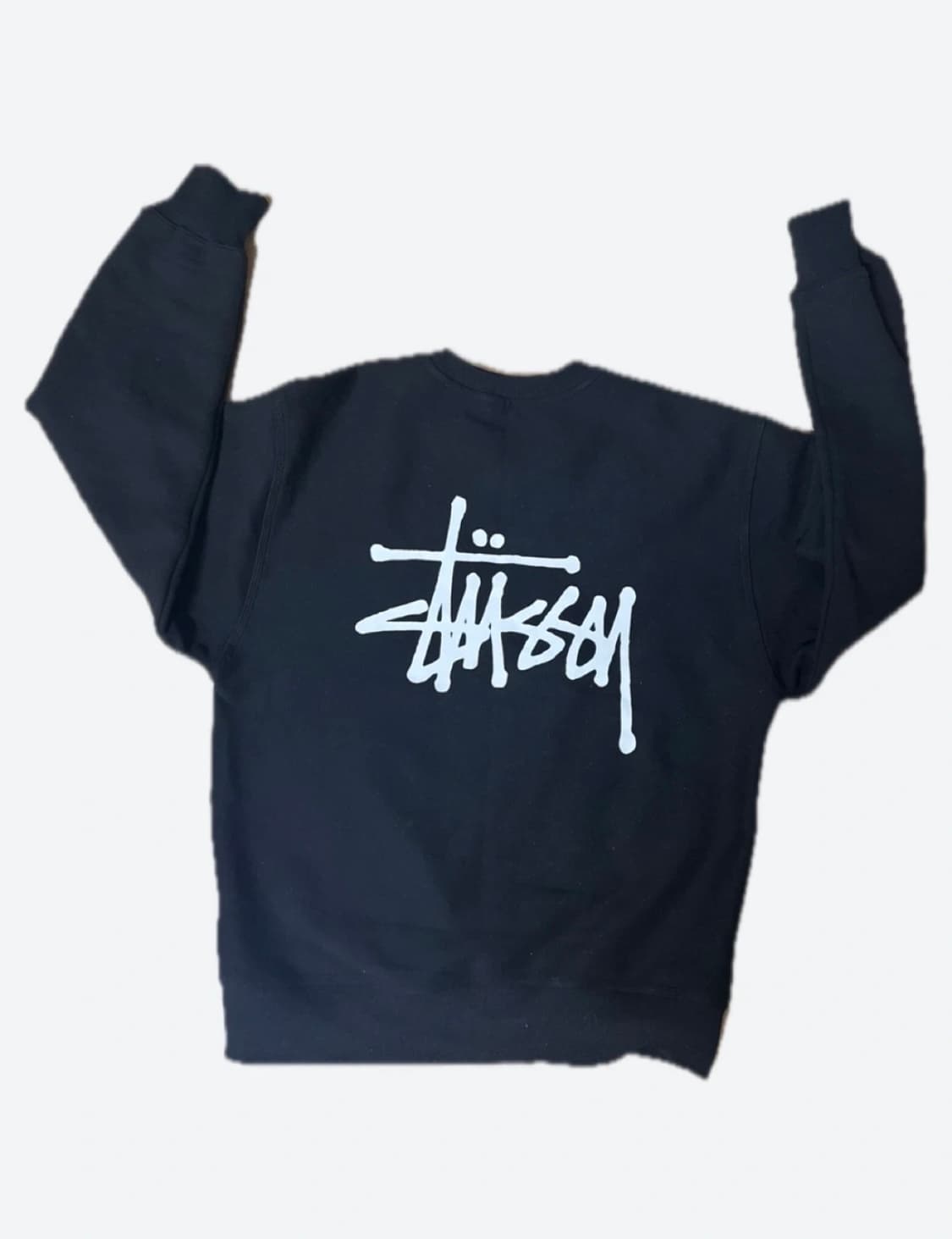 스투시 블랙 기모맨투맨 상품이미지2