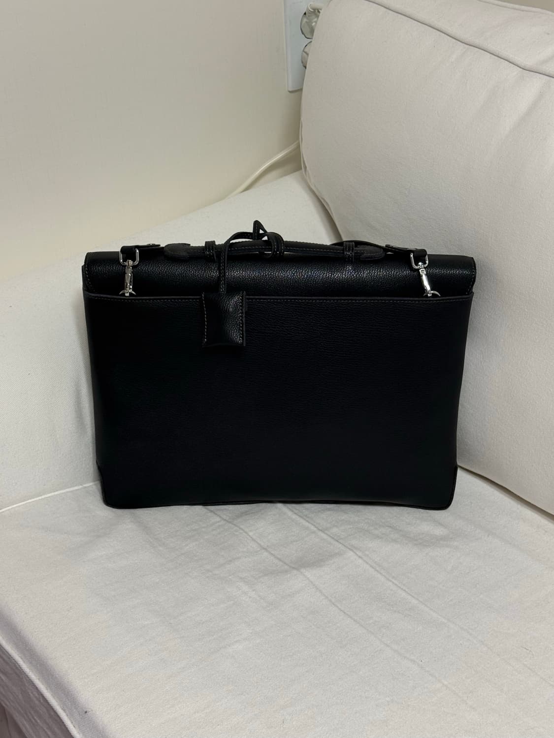 로터프 천연 소가죽 서류 가방 숄더백 상품이미지3