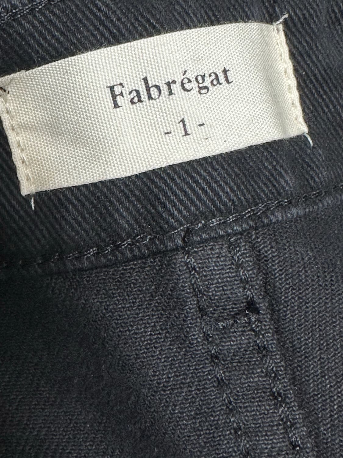 파브레가 월터 커브드 패널 팬츠 블랙 1사이즈 상품이미지3