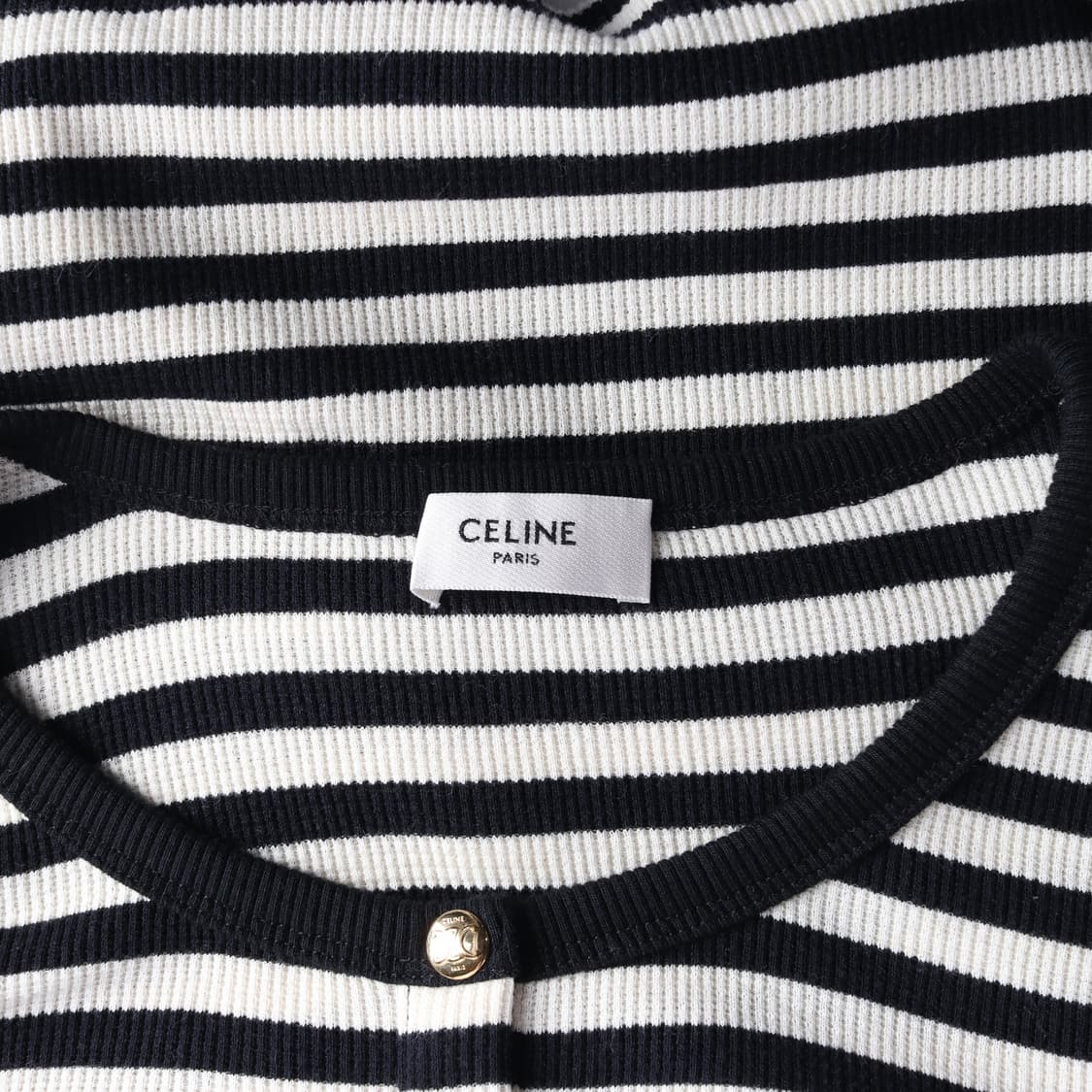 셀린느 마리니에르 스트라이프 포켓 반팔 티셔츠 S
 상품이미지5