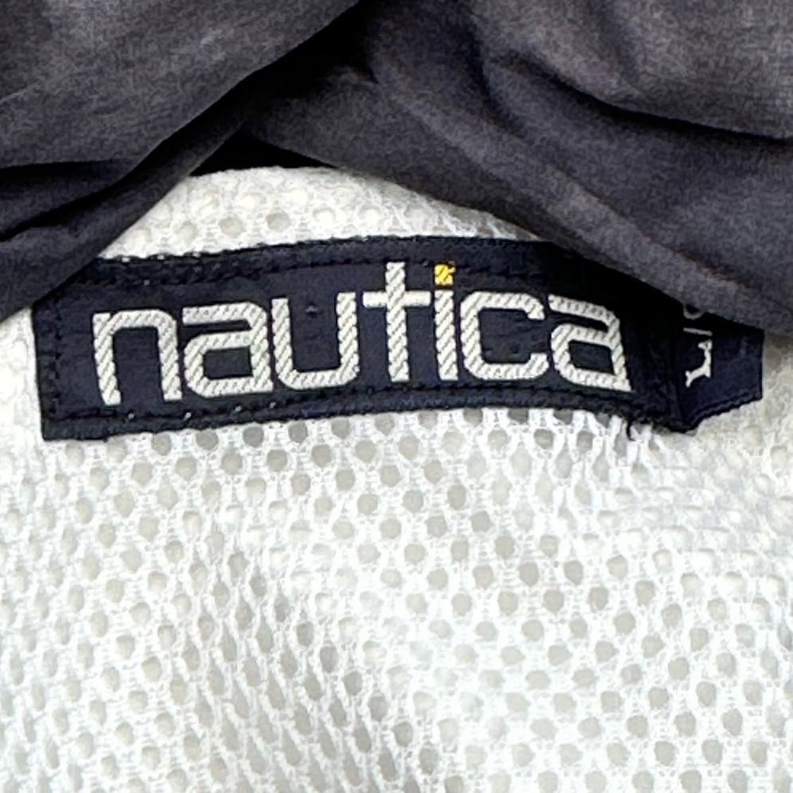 90s 노티카 화이트 올드스쿨 자수 레이싱 자켓 바람막이 트랙자켓 L 상품이미지7