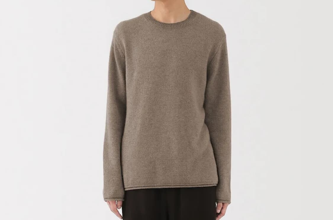 무인양품 LABO 캐시미어 니트 모카브라운 L 상품이미지1