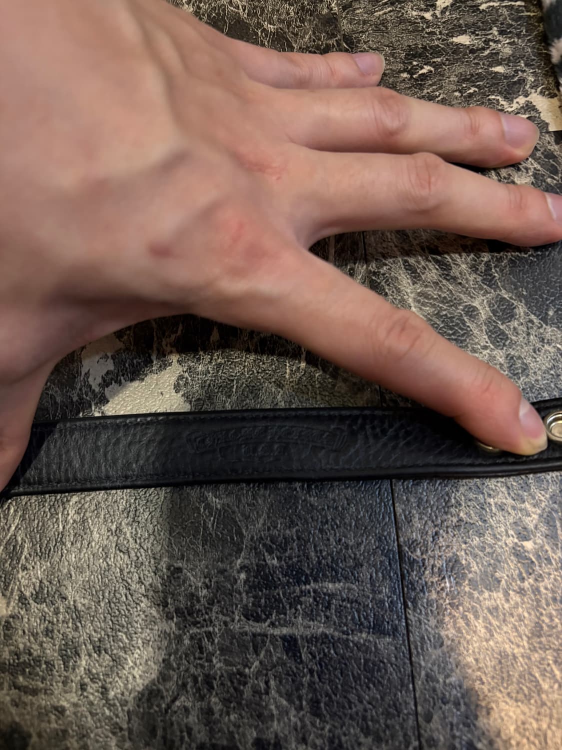 os)크롬하츠 3버튼 레더팔찌 상품이미지2