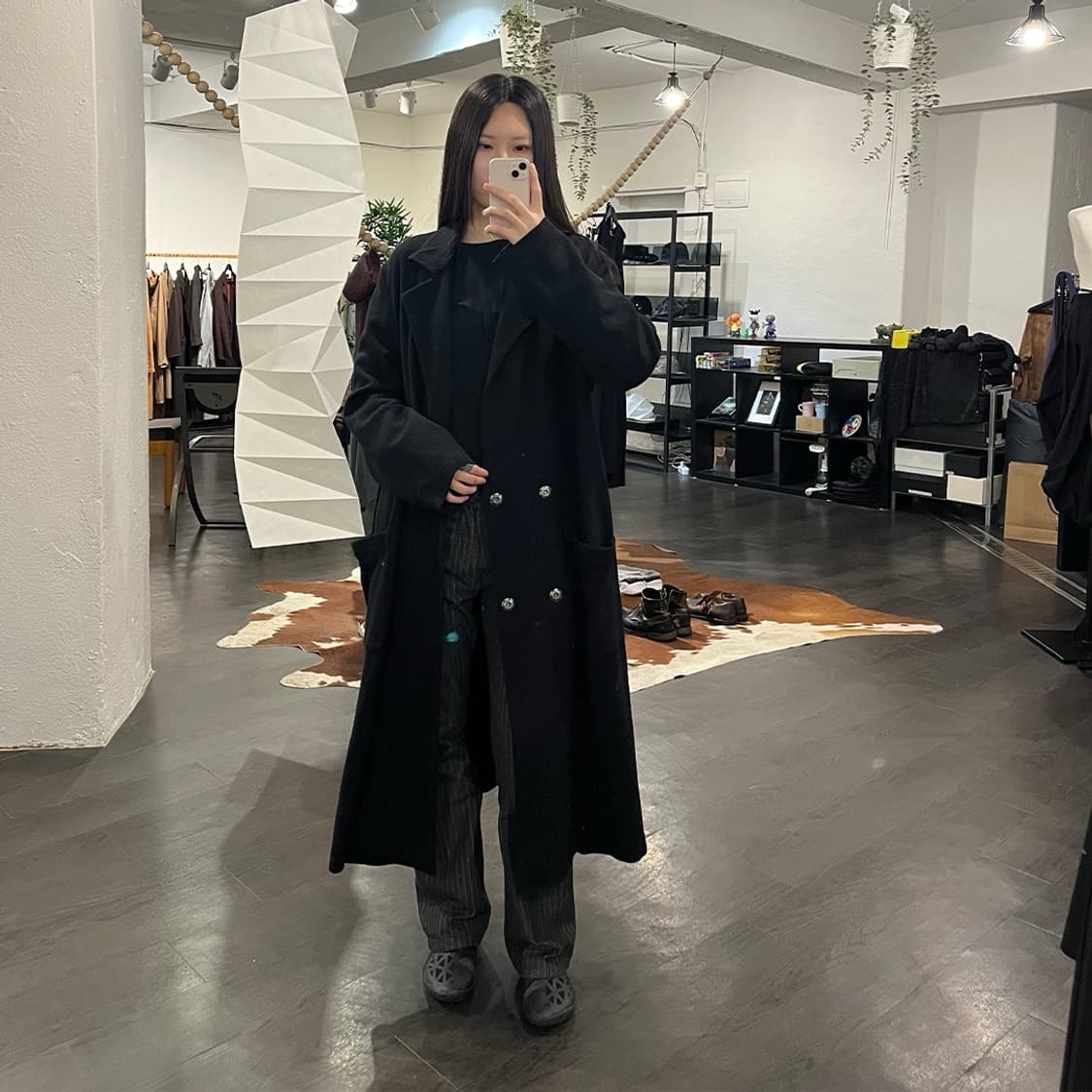 요지야마모토 오버사이즈 울 코트 상품이미지4