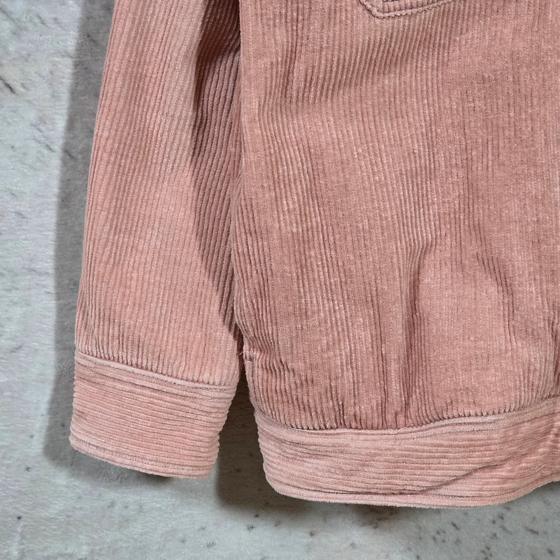 빈티지 핑크 코듀로이 뽀글이 자켓 상품이미지3