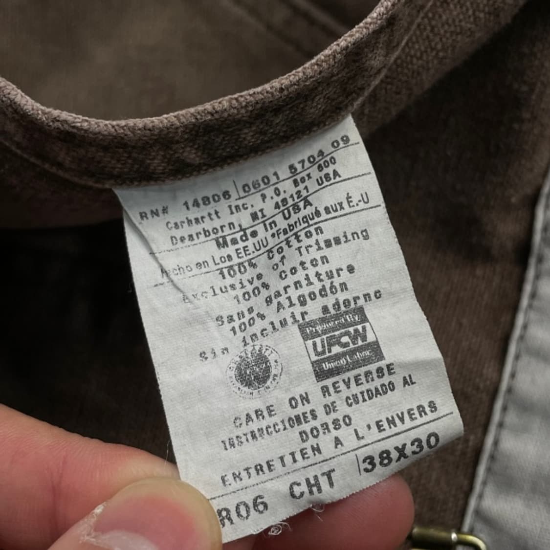 38 칼하트 오리지날 워크웨어 카펜터 오버롤  상품이미지3