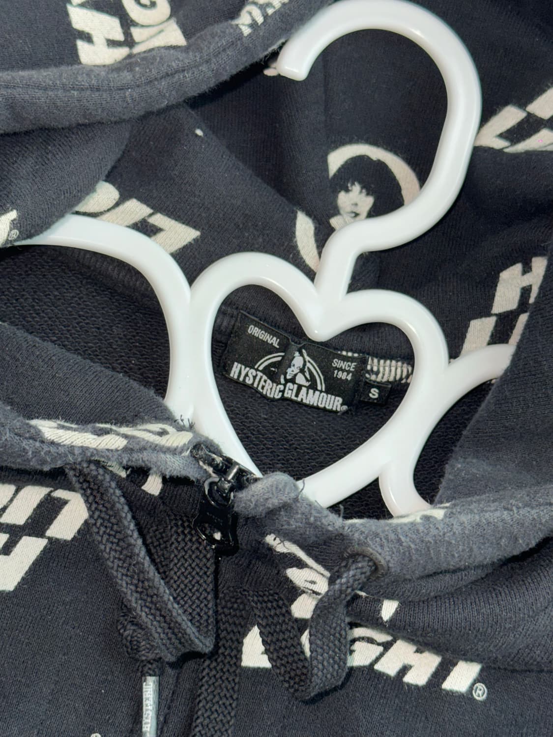 히스테릭 글래머 후드집업 S 빈티지 상품이미지2