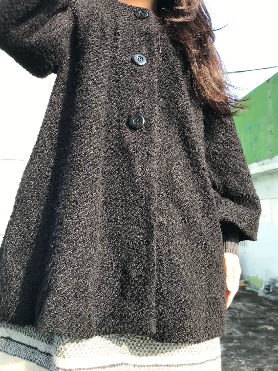 트위드 블랙 코트 상품이미지8