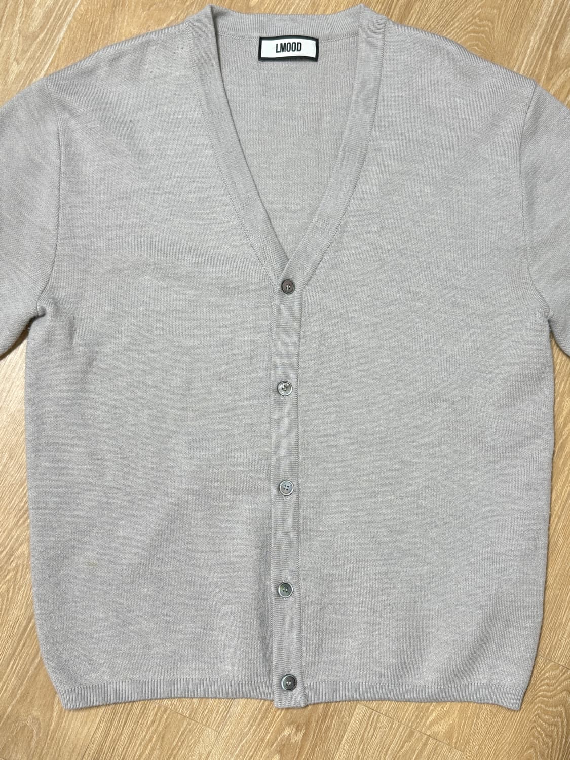 [46] 엘무드 화란 세미오버 가디건 클라우드 그레이 상품이미지3