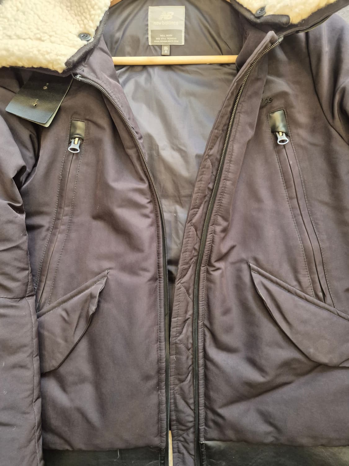 뉴발란스 무스탕 자켓 블랙 S 상품이미지2