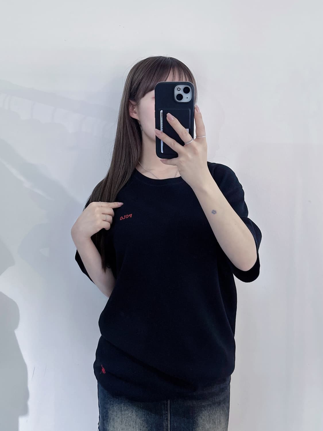 폴로랄프로렌 레드포니 블랙 와플 반팔 상품이미지2