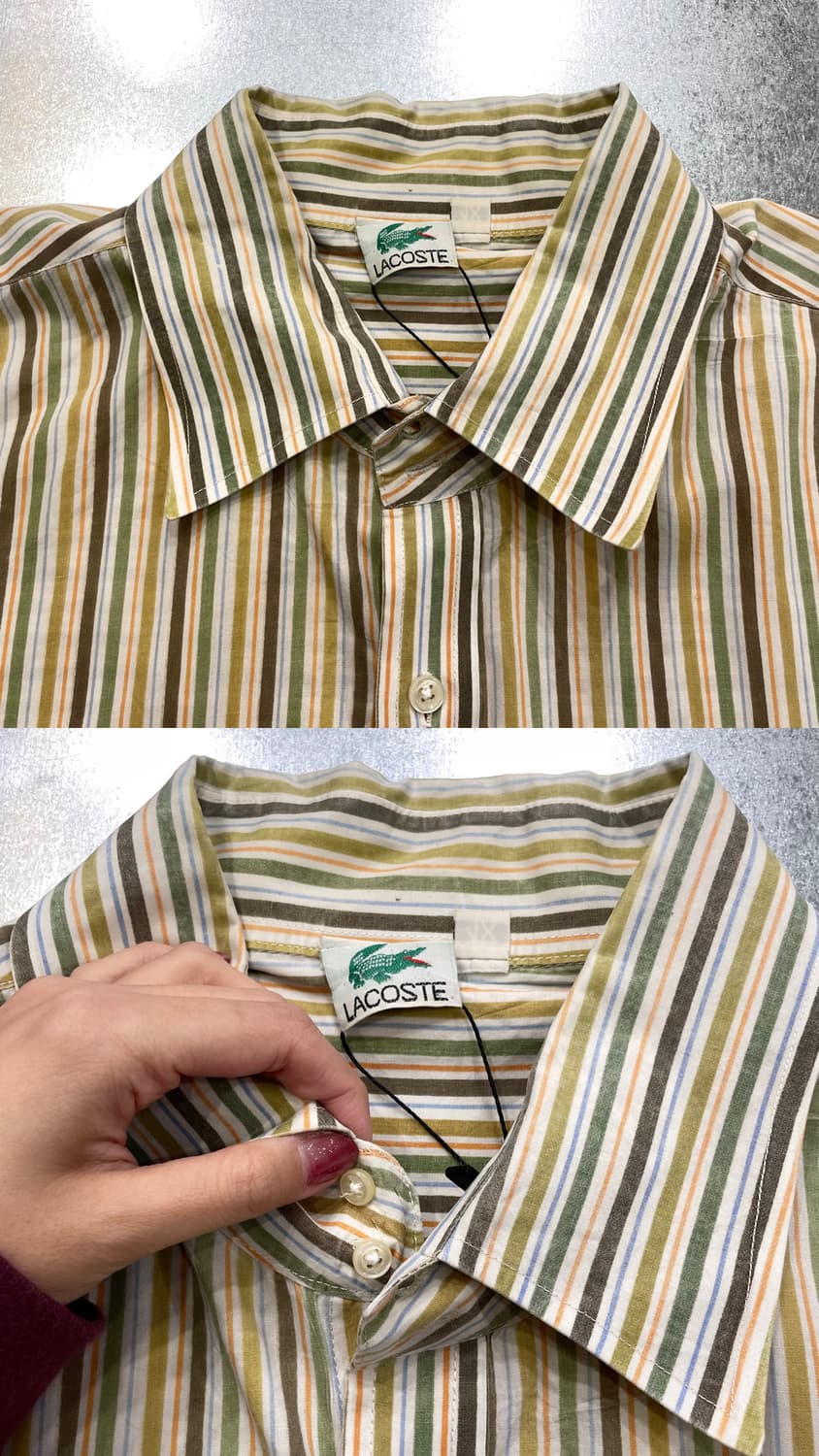 Lacoste 라코스테 스트라이프 반팔 셔츠 상품이미지8