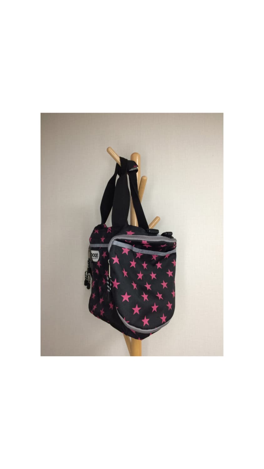 아웃도어 프로덕트 핑크 별 무늬 보스턴백 크로스백 상품이미지3