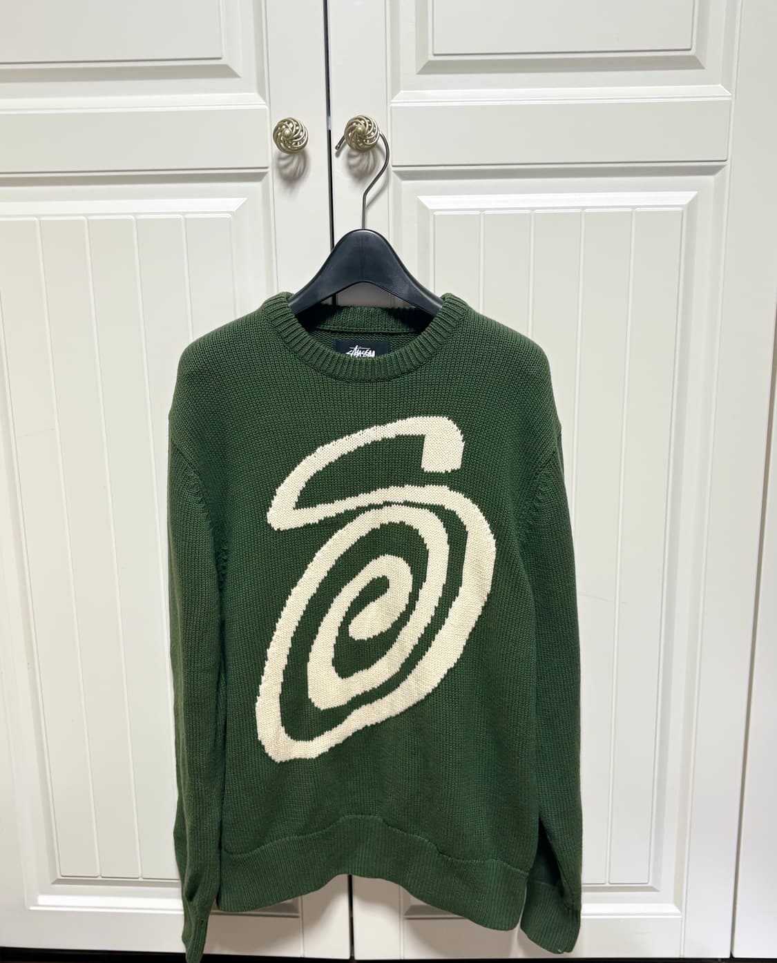 스투시 컬리 S 스웨터 그린 상품이미지1