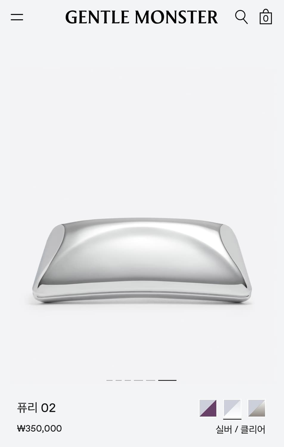 젠틀몬스터 무테 안경 / FURI-02 퓨리 시착x 새상품 상품이미지4