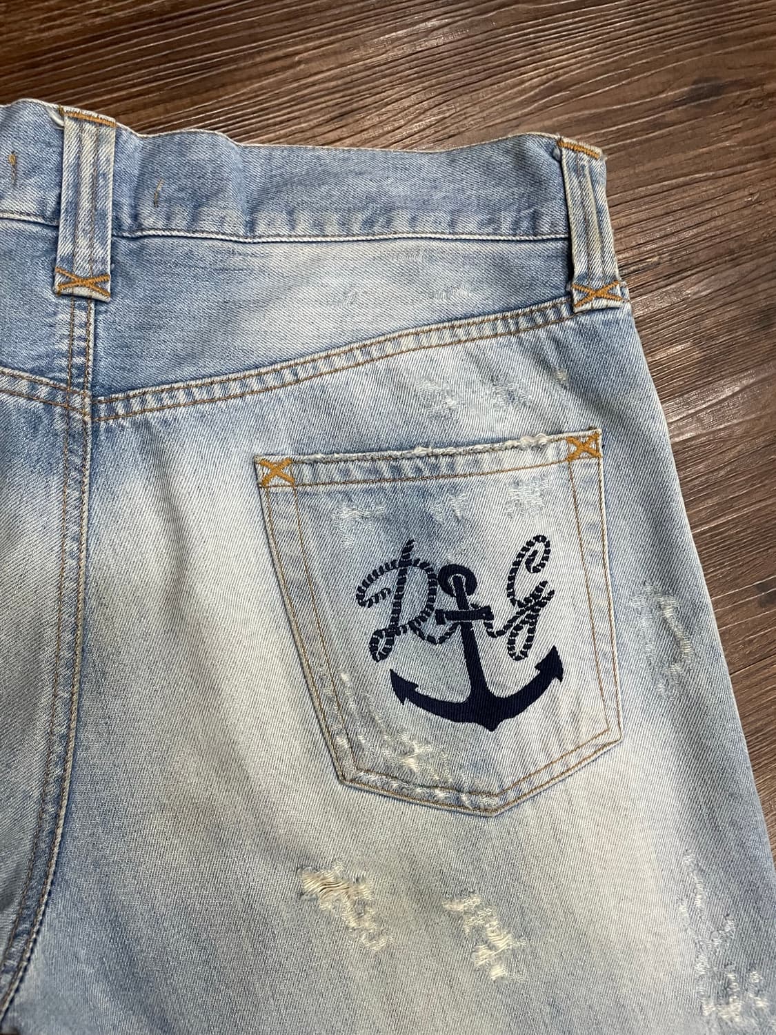 돌체앤가바나 D&G 디스트레스드 리페어드 데님 팬츠 48 상품이미지10