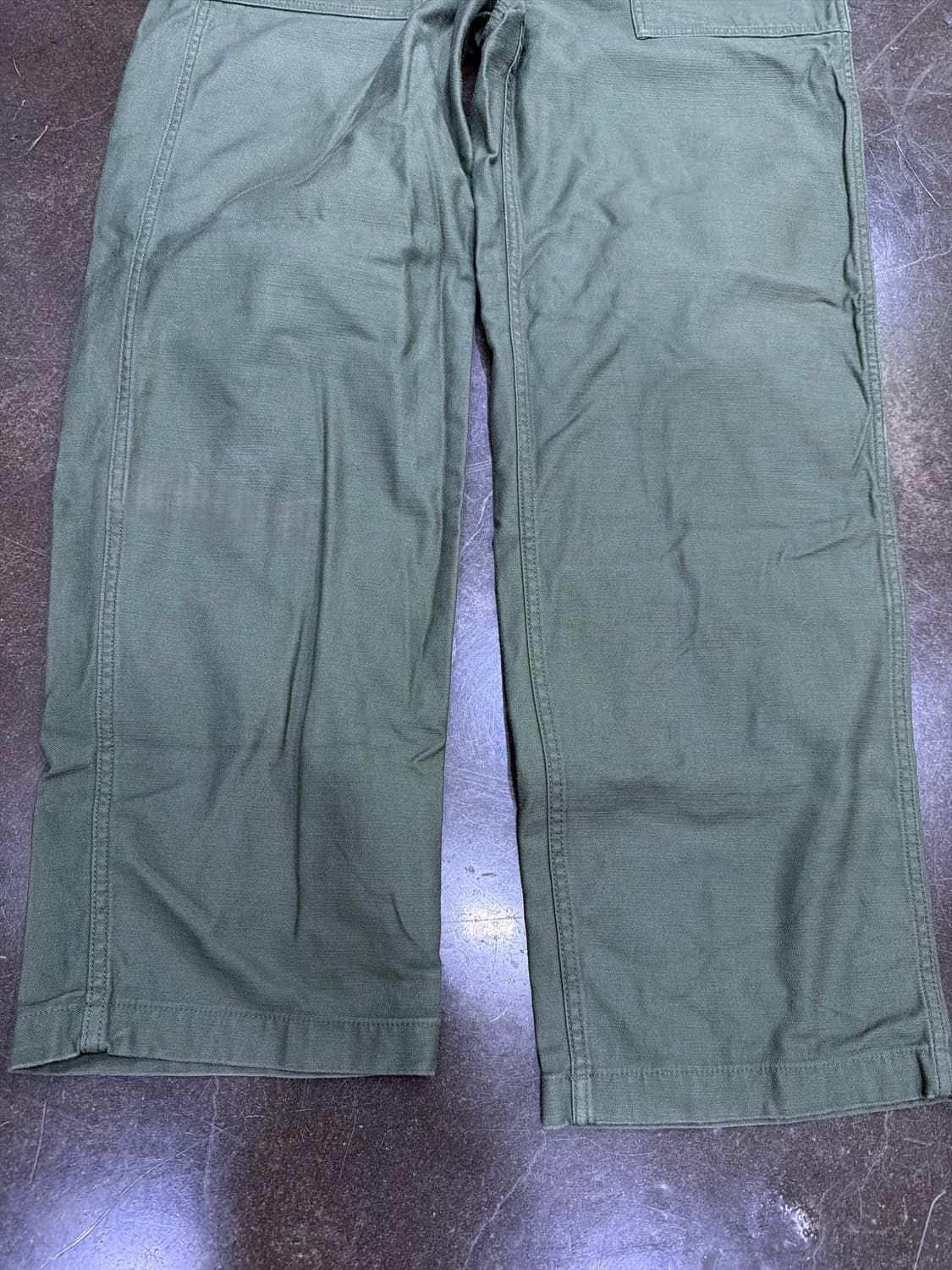 무신사스탠다드 레플리카 퍼티그 팬츠 세이지 그린 33 상품이미지7