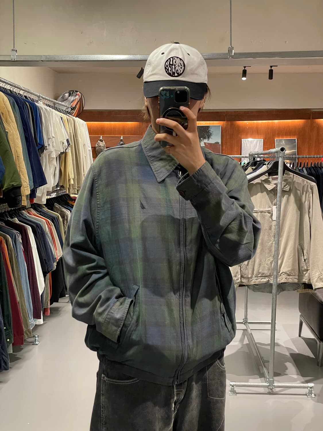 노티카 스윙톱 체크 자켓   상품이미지2