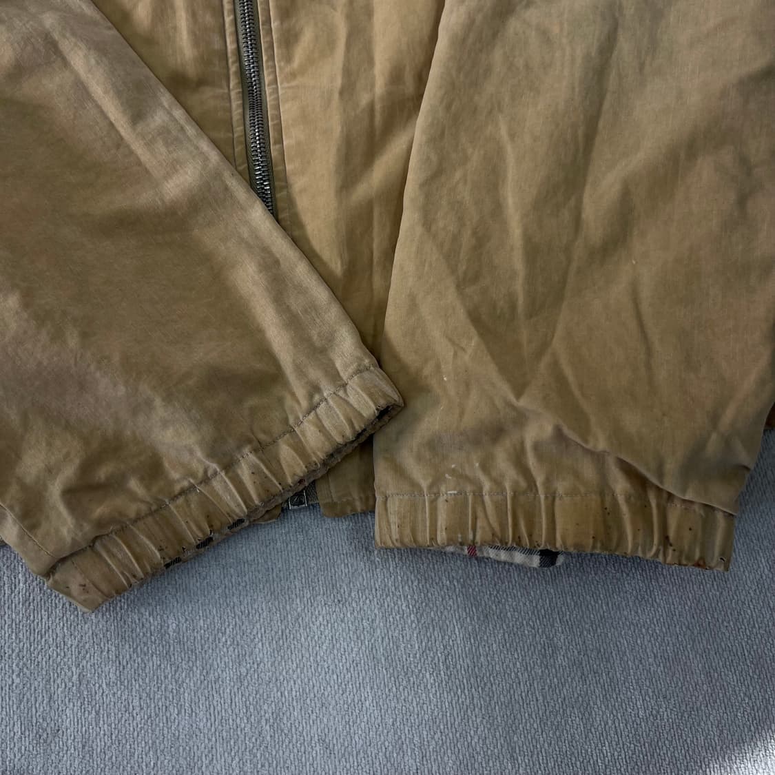 100 버버리 기마로고 리버시블 노바체크 왁스 자켓 상품이미지4