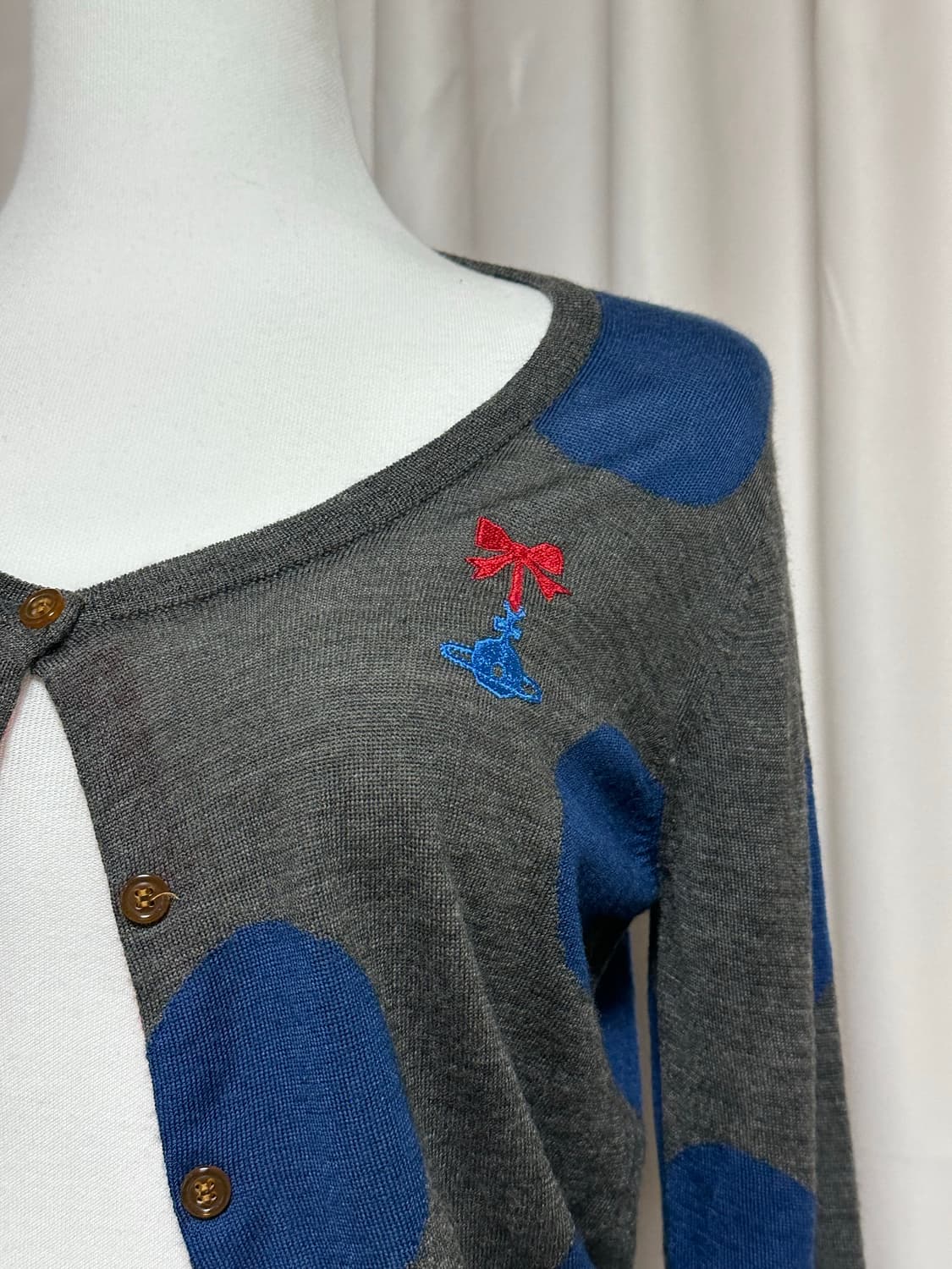 비비안웨스트우드 도트 가디건 상품이미지2