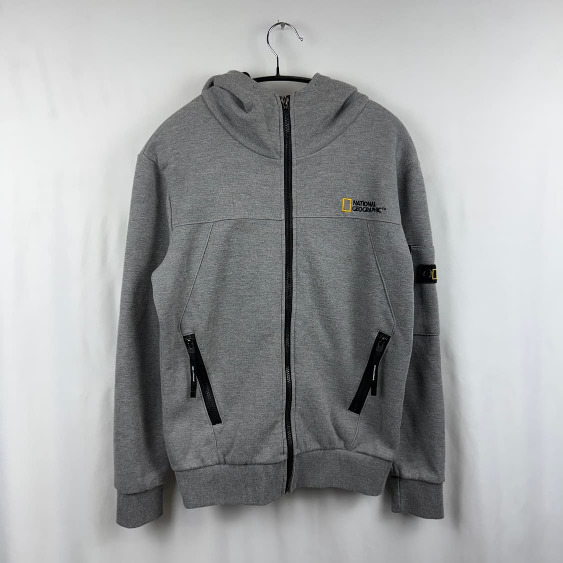 (S) 내셔널지오그래픽 후드집업 그레이 상품이미지2