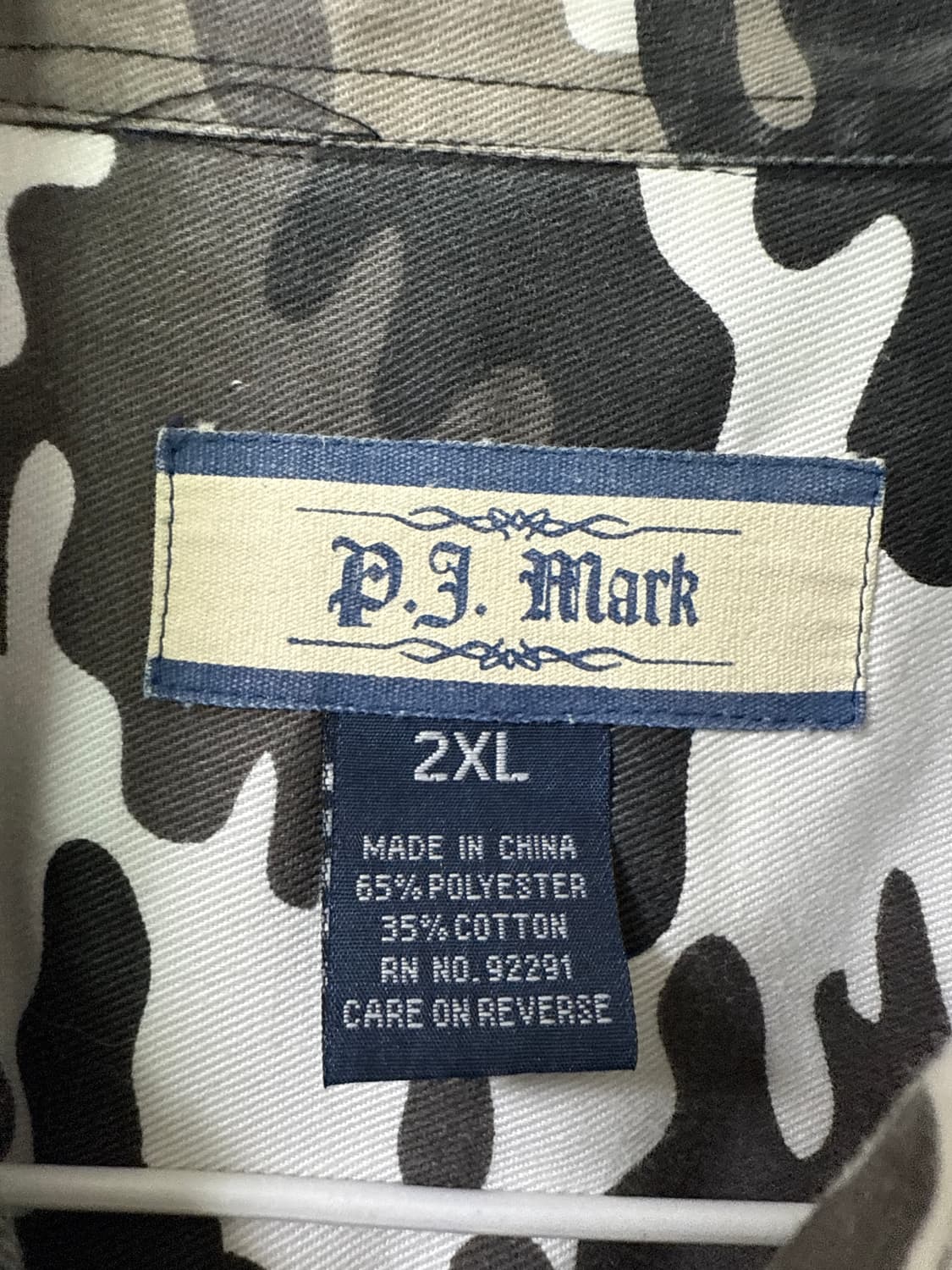 PJ mark 화이트카몰라쥬 2포켓 오버핏 반팔셔츠 상품이미지5