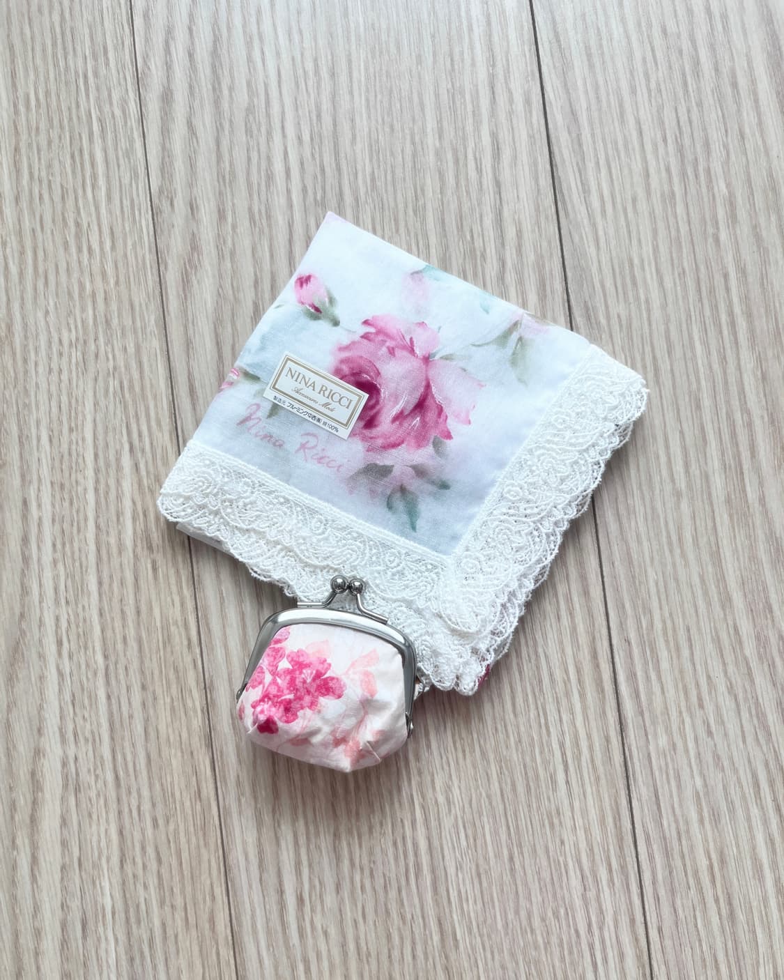 빈티지 핑크 플라워 동전 지갑 상품이미지4