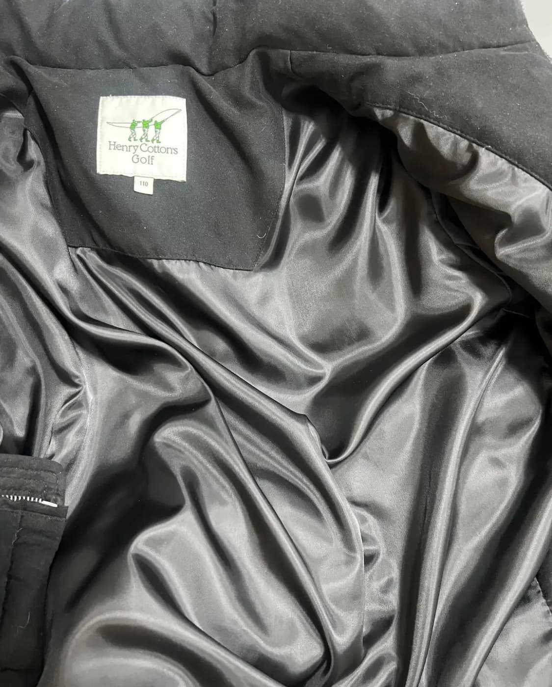 헨리코튼골프 남성 블랙 덕다운패딩점퍼 110 상품이미지6