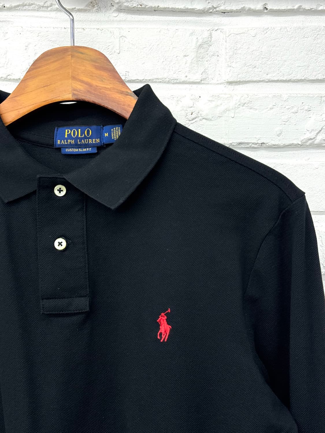 폴로 블랙 긴팔 카라티 상품이미지4