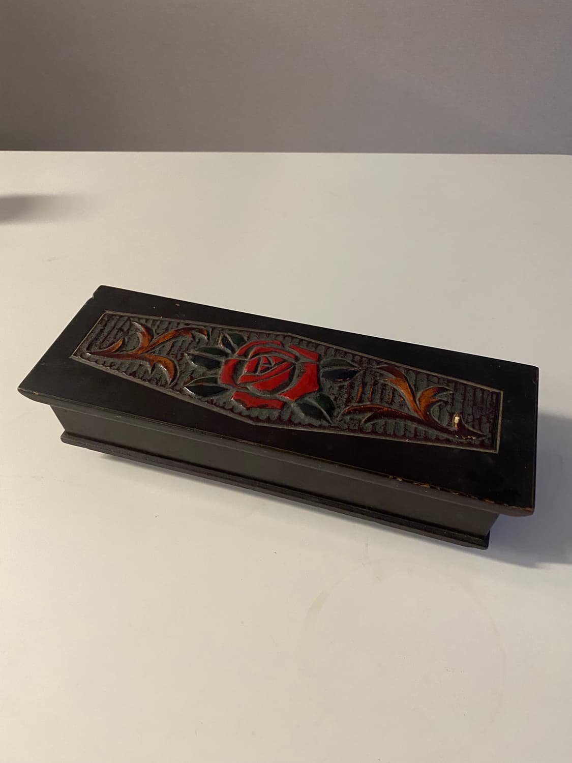 Sankyo 오르골 보석함 장미 우드 (작동x) 상품이미지1