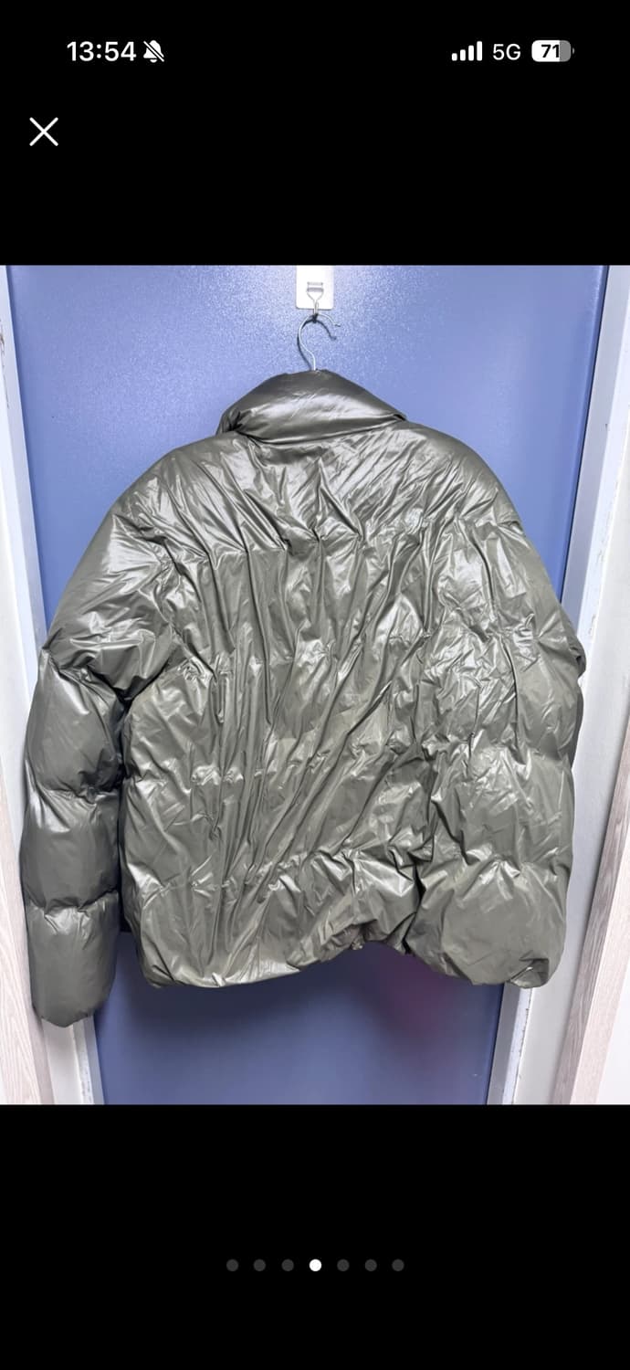 포스트아카이브팩션 (PAF) 5.1 다운 패딩 메탈릭 그린 M 상품이미지4