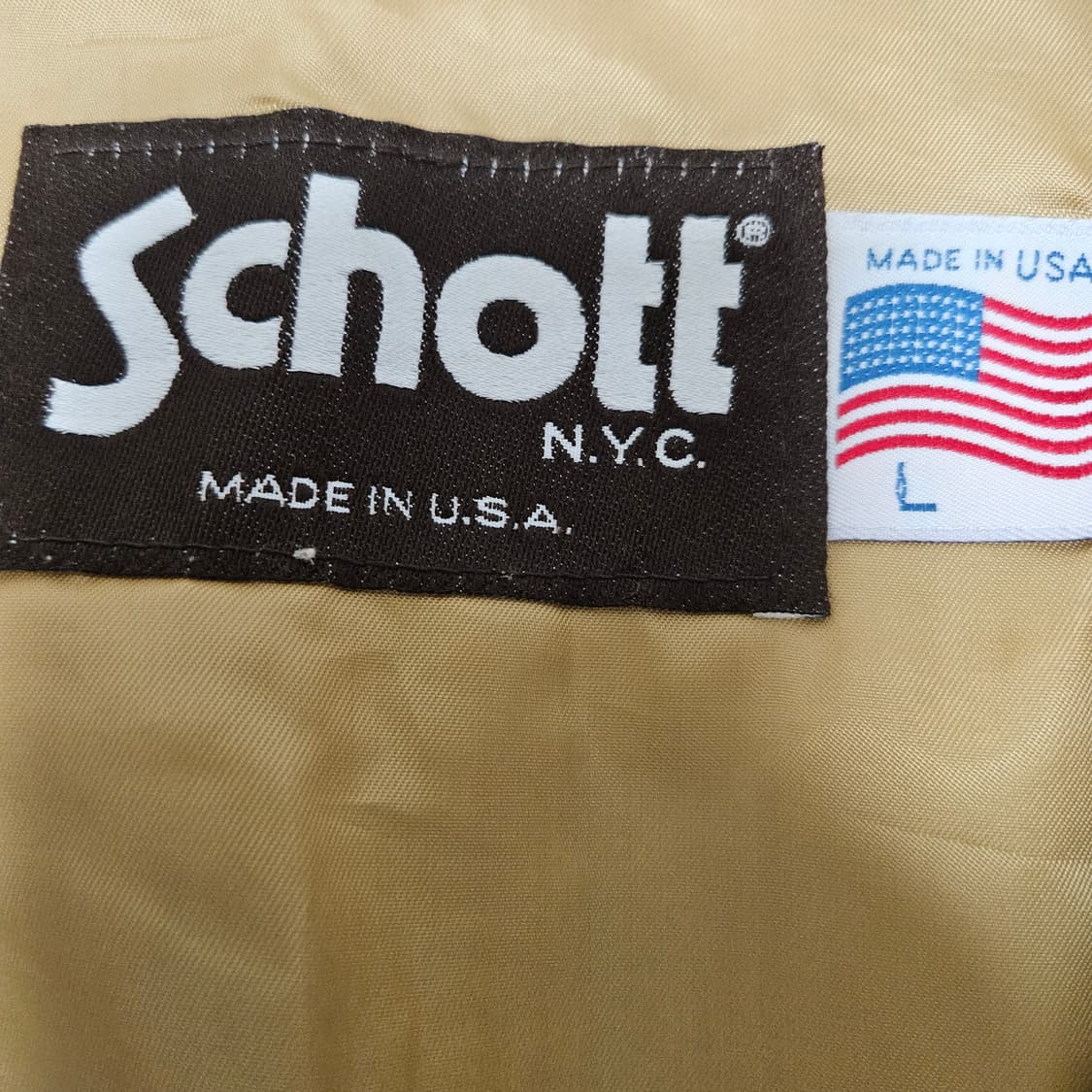 빈티지 쇼트 schott 베스트 L 상품이미지3