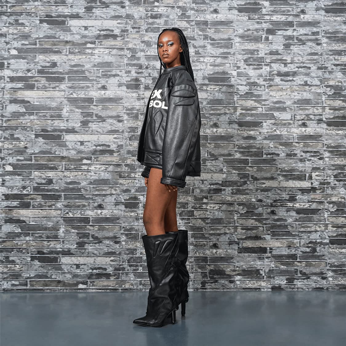  나밀리아 SEX SYMBOL PADDED MOTO JACKET 상품이미지3