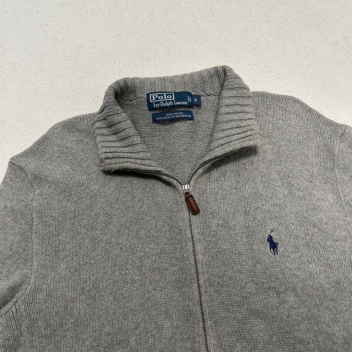 Polo Grey Knit Zip-up 상품이미지5