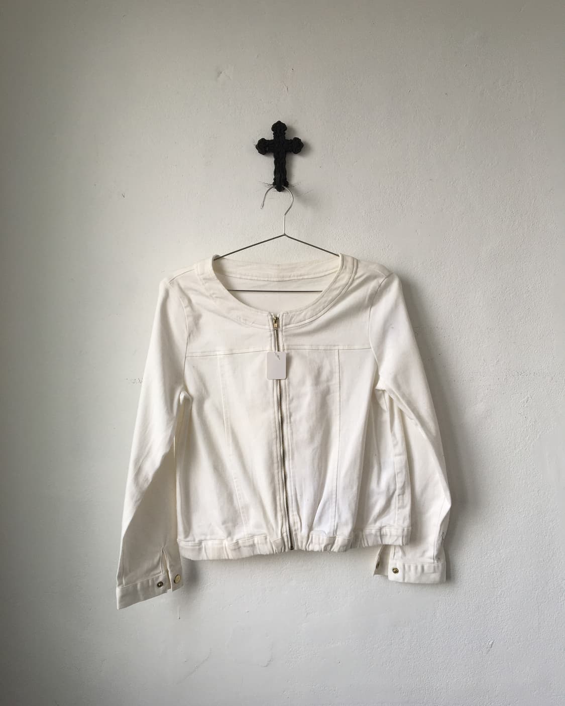 White zip up jackt 상품이미지2