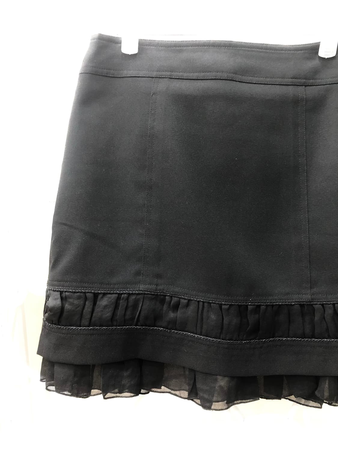 black lace detail classic mini skirt 상품이미지2