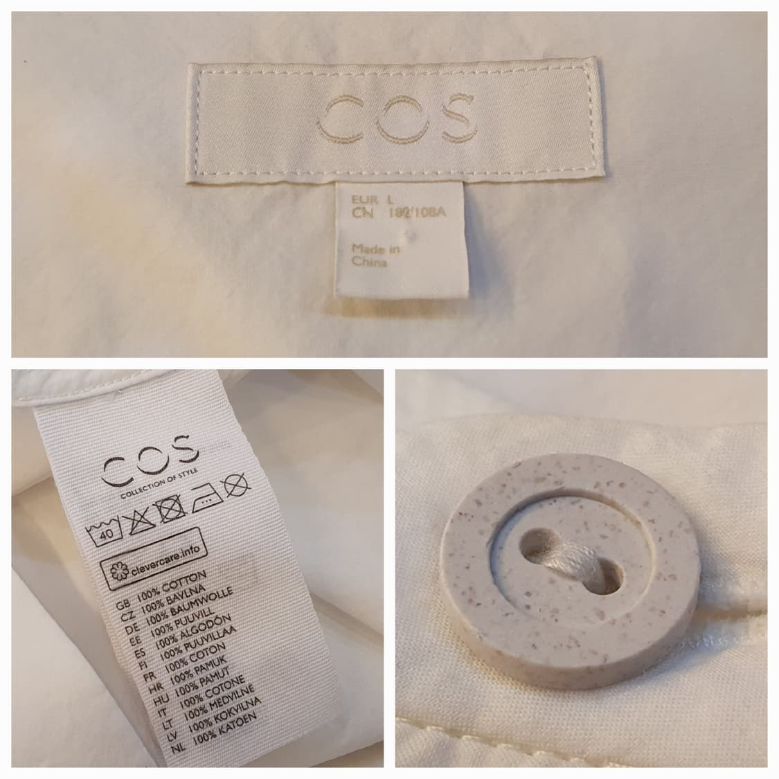 3XL.COS 오버핏 화이트셔츠 상품이미지6