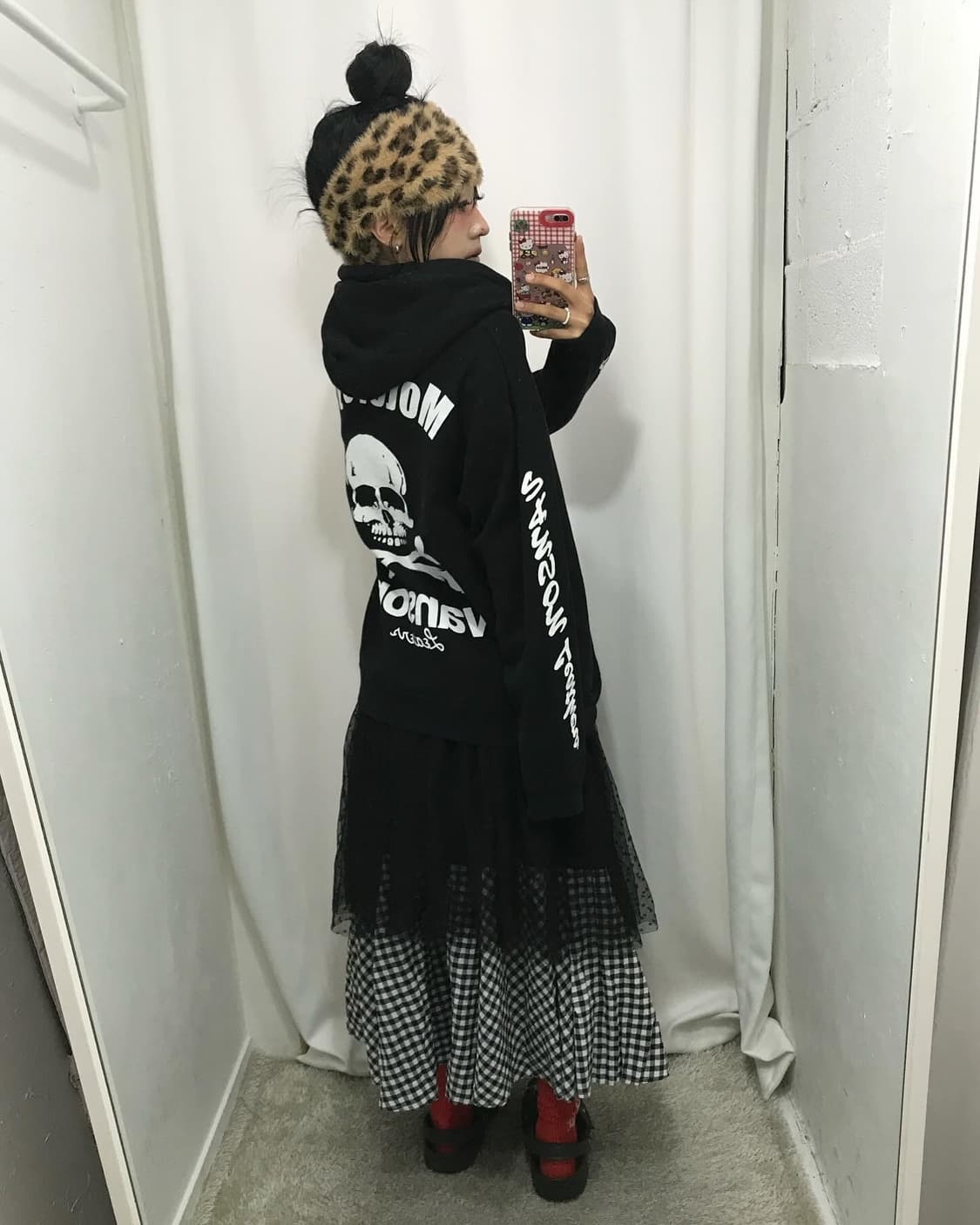 Vanson Skull Logo Hoodie 상품이미지5