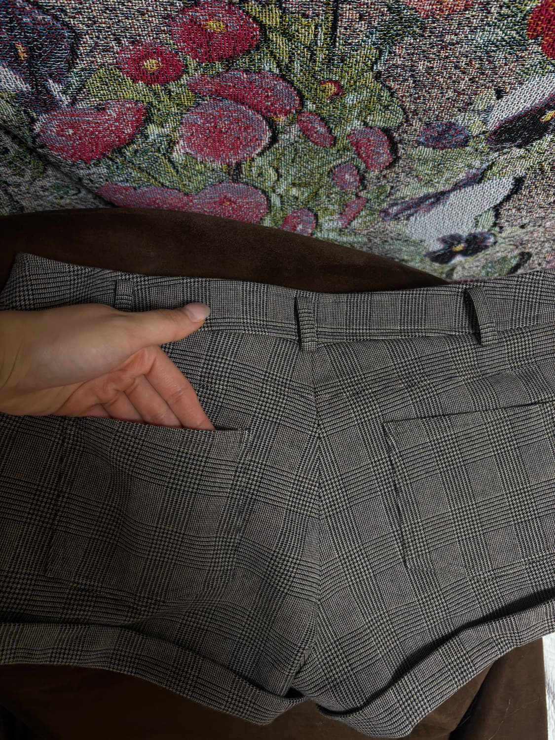 세틀포문 SS Low-waist check shorts 상품이미지5