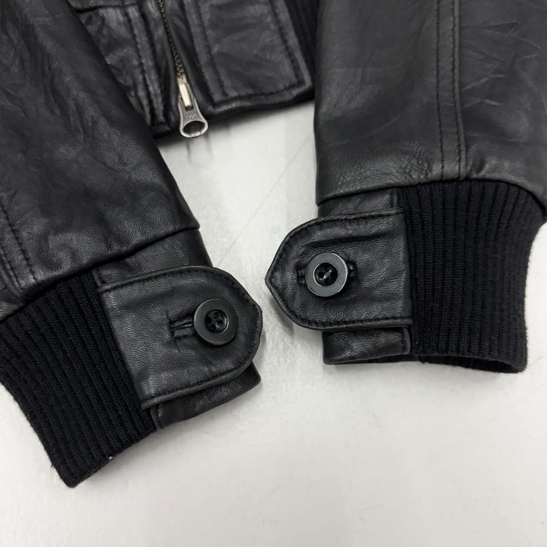 나이키 00s 크롭 하이넥 램스킨 양가죽 리얼레더 자켓 상품이미지5
