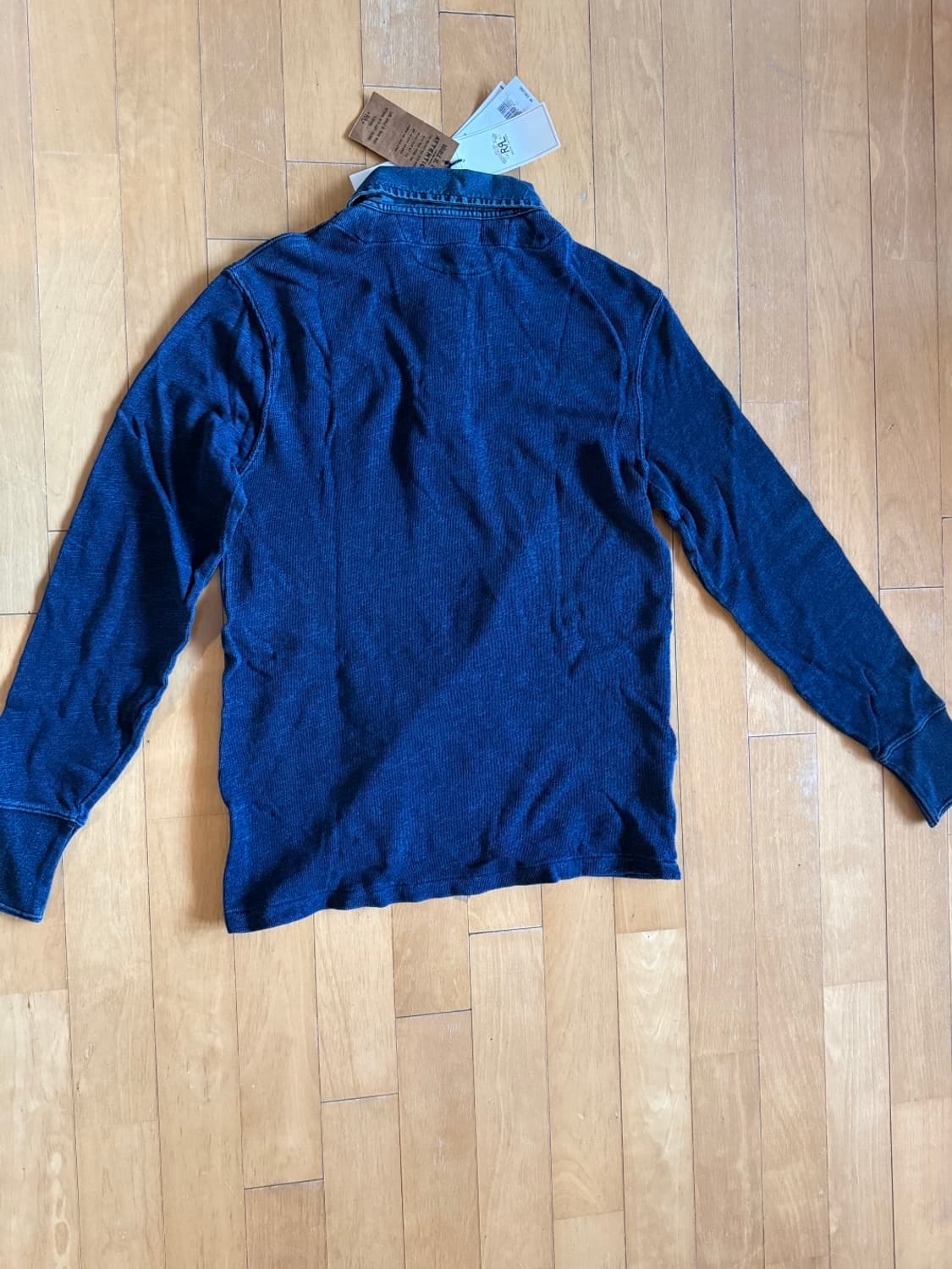 RRL 인디고 코튼 저지 럭비셔츠 상품이미지3