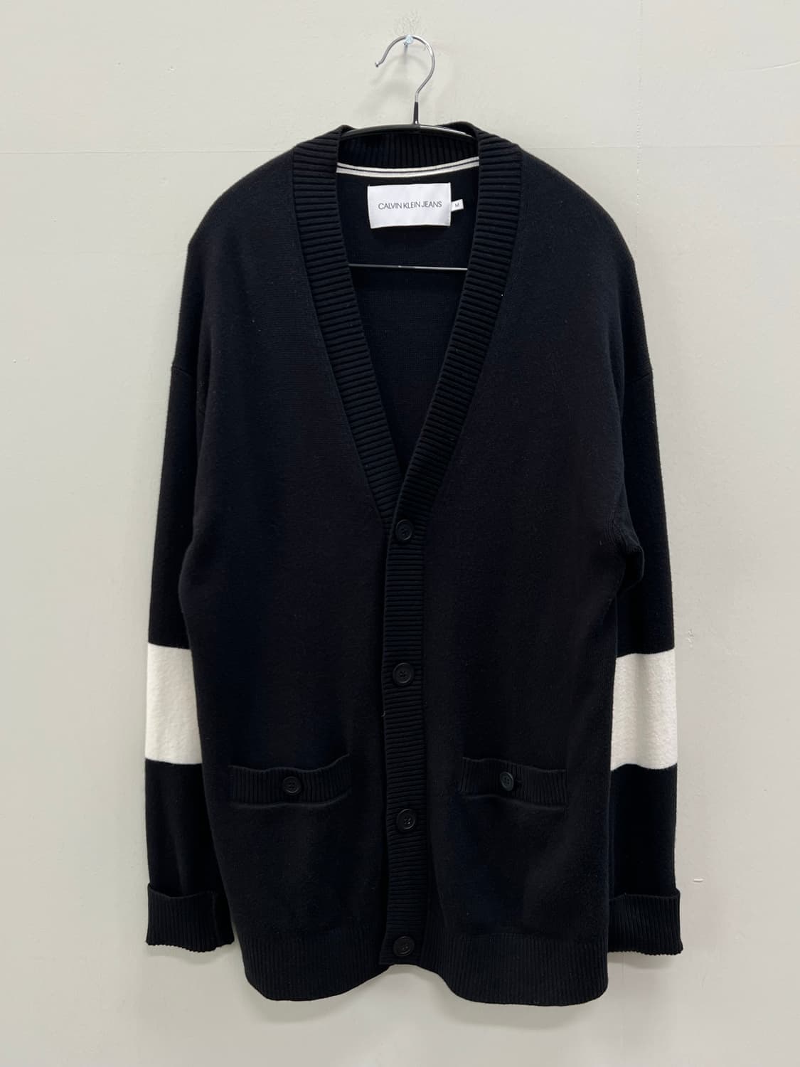 (M) 켈빈클라인 가디건 블랙 상품이미지2