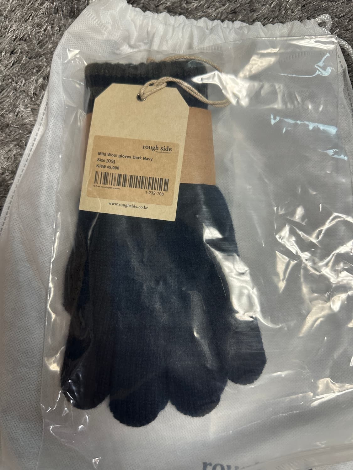 새상품) 러프사이드 장갑 다크 네이비 상품이미지3