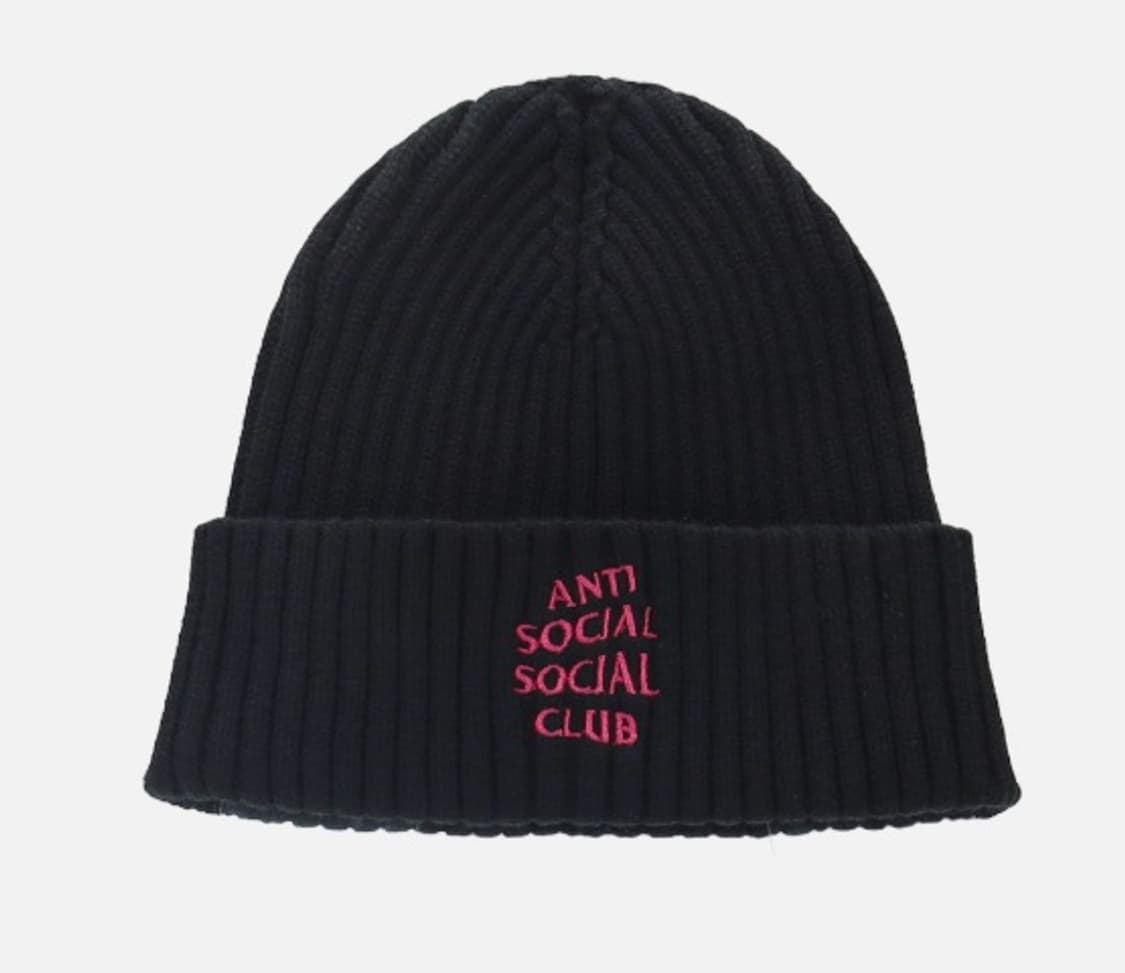 [OS] 안티소셜클럽 로고 비니 상품이미지1