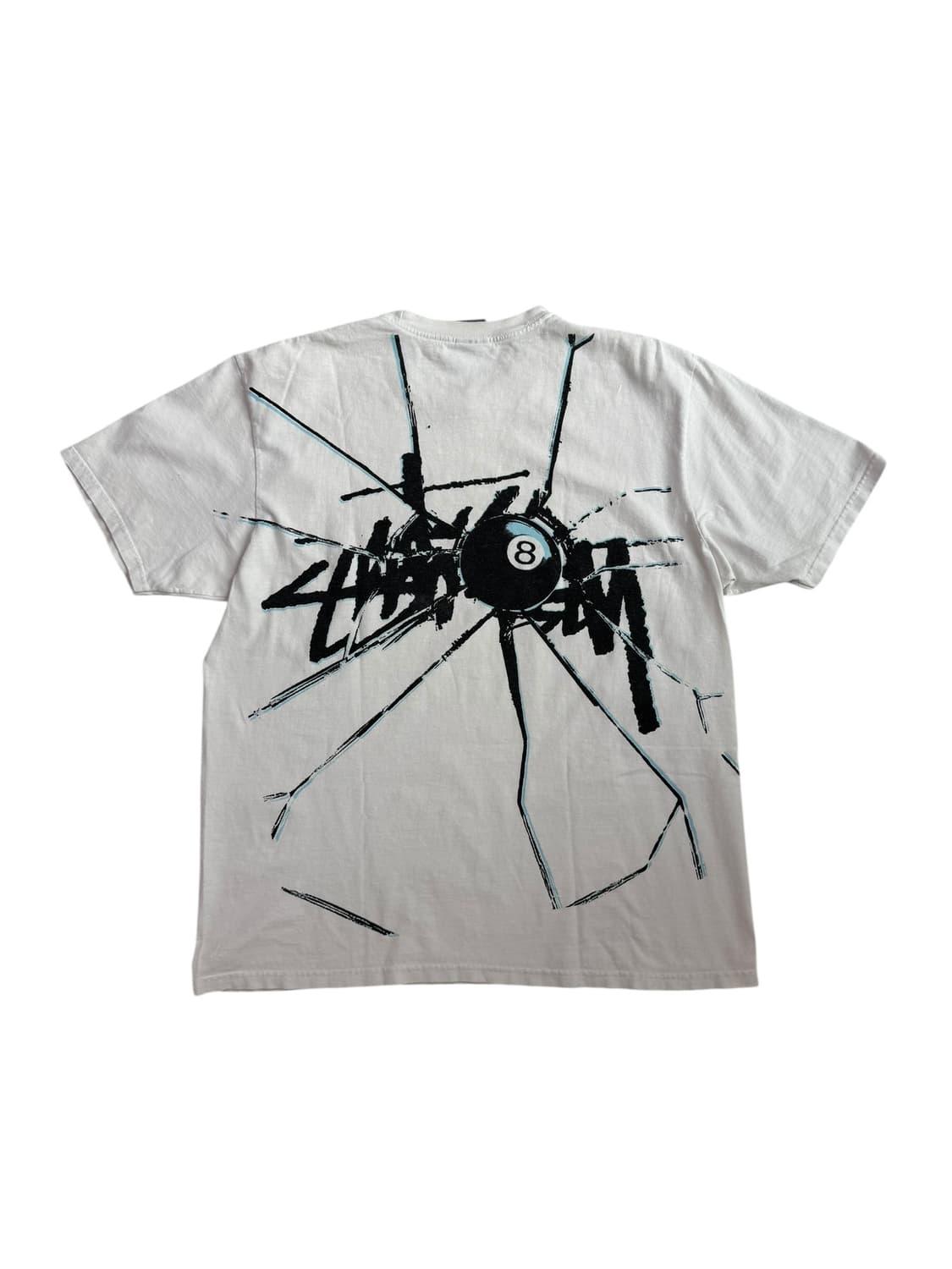 스투시 쉐터드 화이트 반팔 상품이미지7